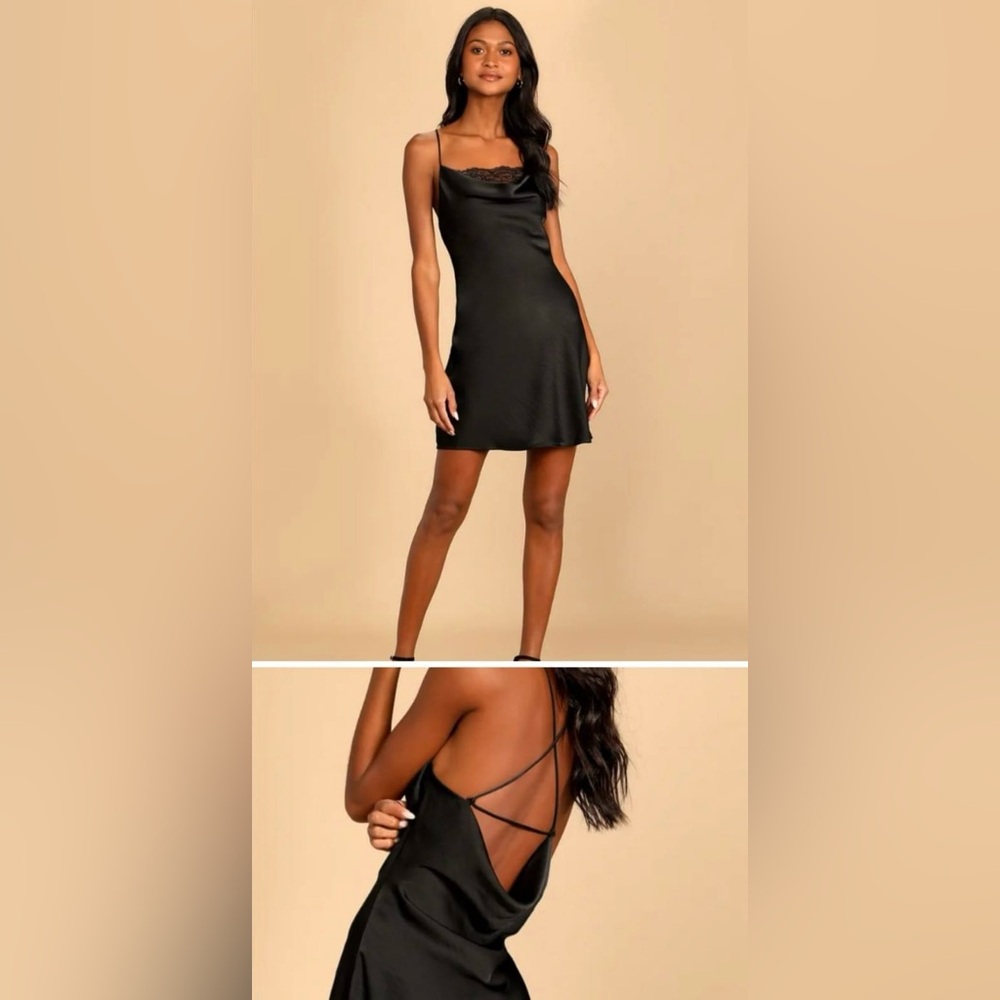 NWT Lulus Black Mini Dress Short Dress